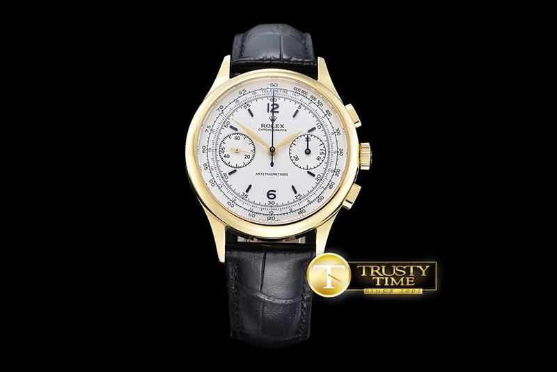 롤렉스 Classic Ref.4113 Vintage Chrono YG/LE White Venus 75 -ROL001C