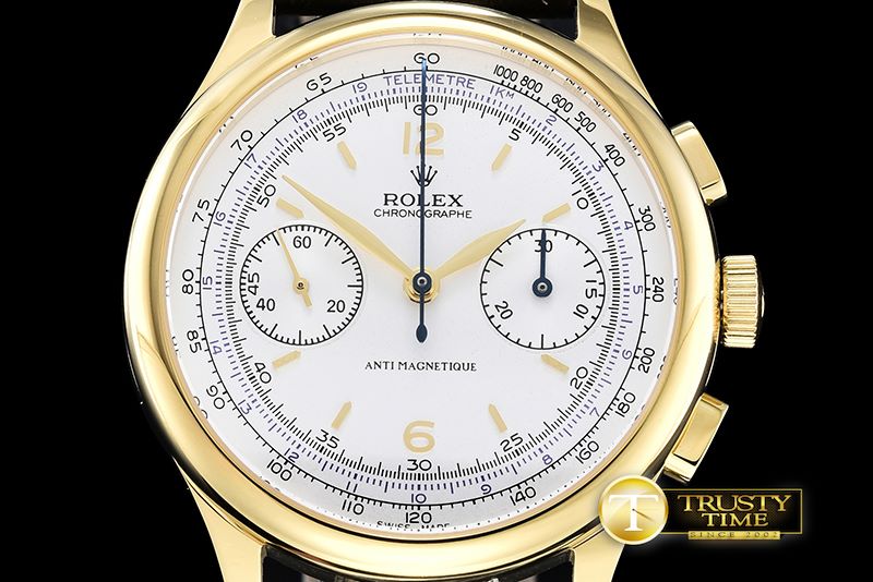 롤렉스 Classic Ref.4113 Vintage Chrono YG/LE White Venus 75 -ROL001D