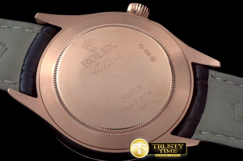 롤렉스 2014 Cellini Time RG/LE Rose Gold Asia 2824 -ROLCEL065F