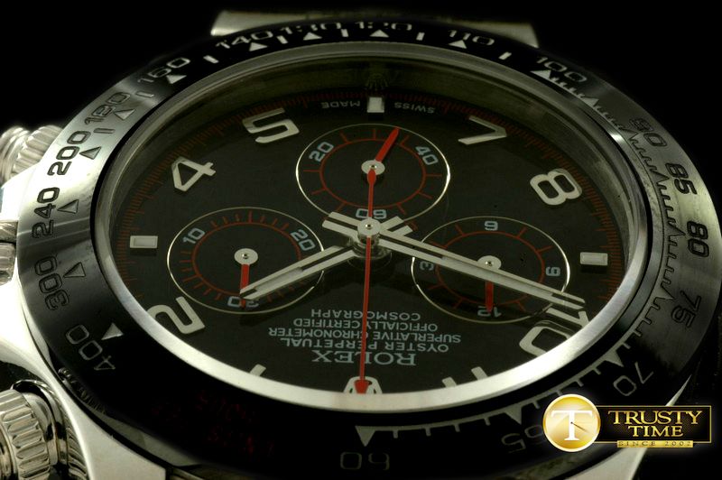 롤렉스 Daytona 116519 SS/CER/SS Black Num A7750 Sec@6 -ROLDYT0124B