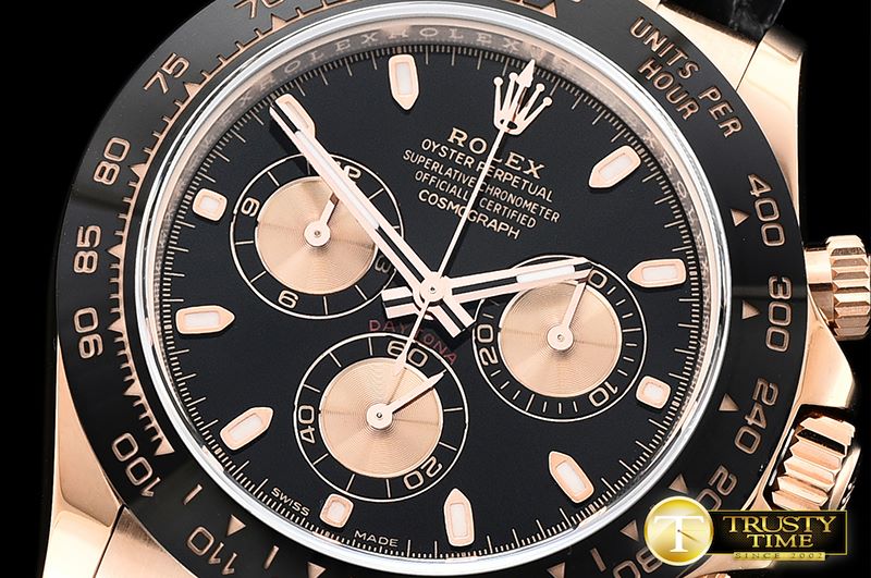 롤렉스 Daytona 116515 CER/RG/LE Blk Noob Asia 4130 Mod -ROLDYT0237B