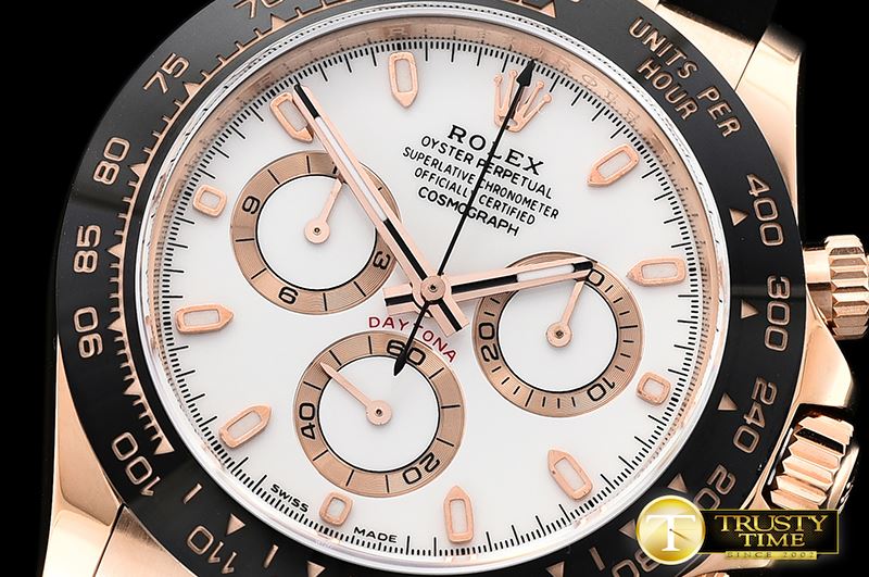 롤렉스 Daytona 116515 CER/RG/RU Wht Noob Asia 4130 Mod -ROLDYT0237E