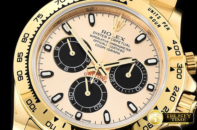 롤렉스 Daytona 116508LN YG/YG Gold/Stk JHF Asia 7750 Mod -ROLDYT0240