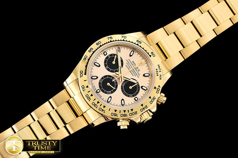 롤렉스 Daytona 116508LN YG/YG Gold/Stk JHF Asia 7750 Mod -ROLDYT0240