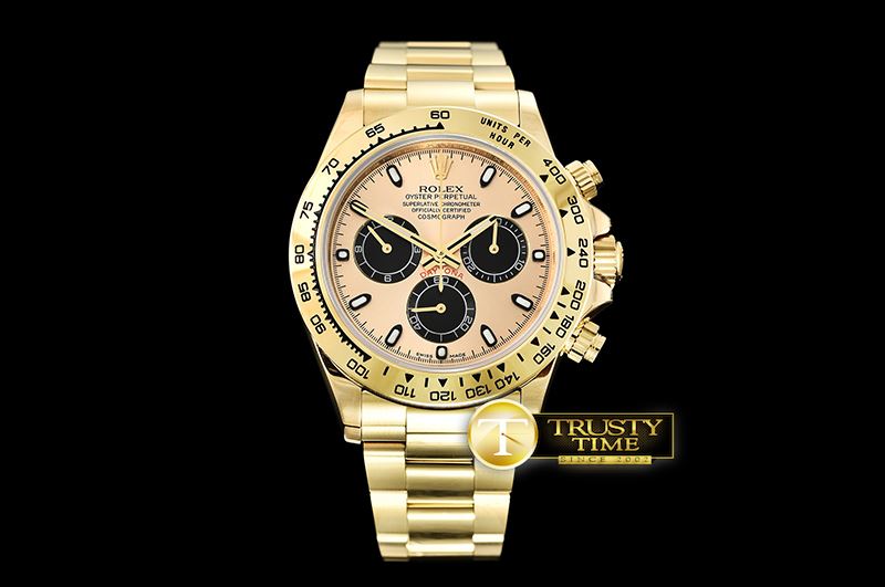 롤렉스 Daytona 116508LN YG/YG Gold/Stk JHF Asia 7750 Mod -ROLDYT0240
