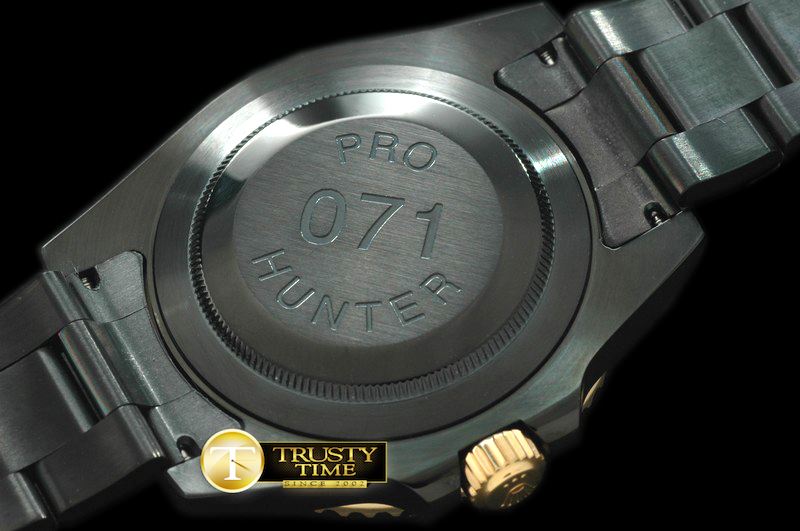 롤렉스 Pro Hunter GMT Master PVD/YG Blk Ceramic Bez A2836 -ROLGMT072B