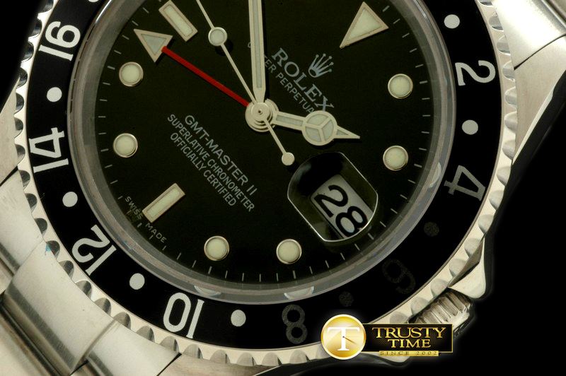 롤렉스 GMT II 16710 SS Black Swiss 2836/3186 -ROLGMT089A