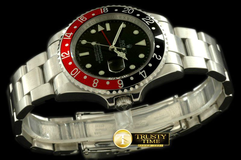 롤렉스 GMT II 16710 SS Black/Red Asian 2836/3186 -ROLGMT091B