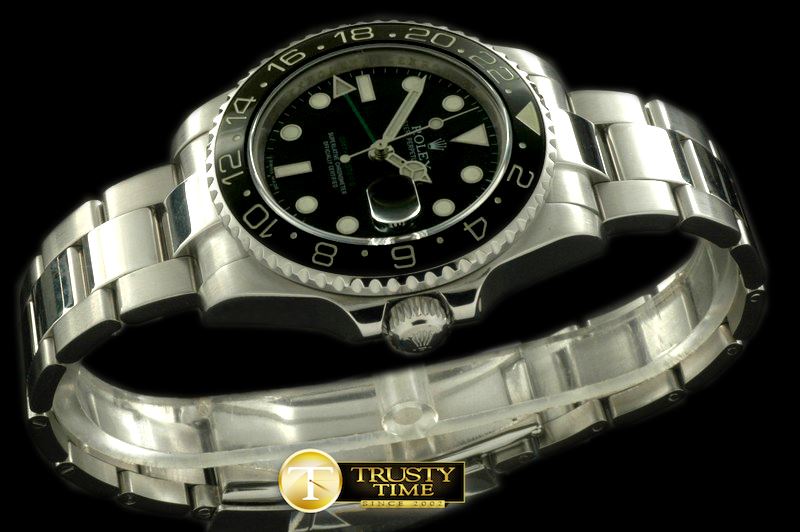 롤렉스 SS/SS 2008 GMT Black Swiss 2836 -ROLGMT099C