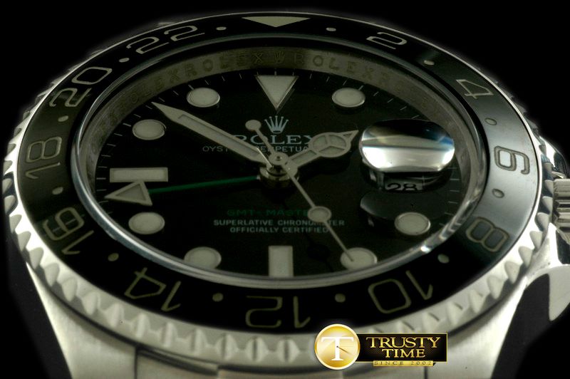 롤렉스 SS/SS 2008 GMT Black Swiss 2836 -ROLGMT099C