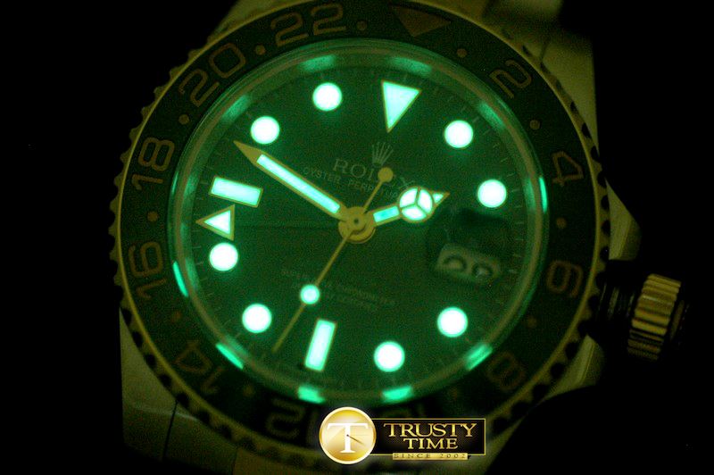 롤렉스 SS/YG 2008 GMT TT Black Asian 2836 -ROLGMT104