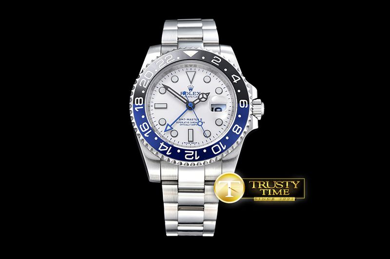 롤렉스 Titan Black GMT Master 2 Arctos SS/SS White A2836 -ROLGMT111A