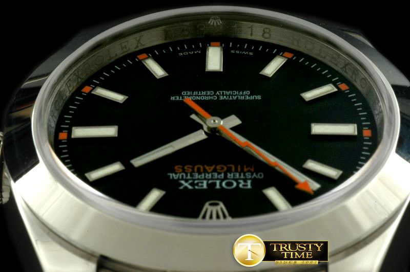롤렉스 Milguass SS Blk Swiss Eta 2836/31 -ROLMIL017C