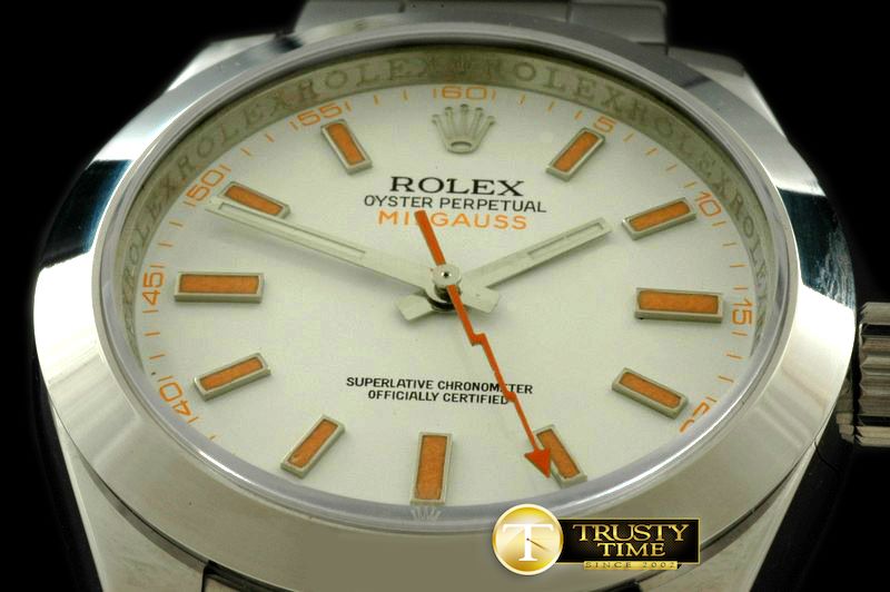롤렉스 Milguass SS White Swiss Eta 2836/3131 -ROLMIL018C