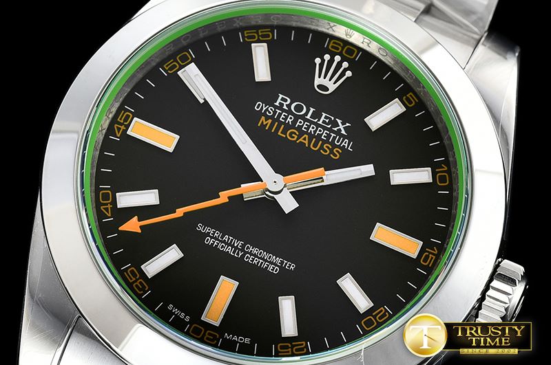 롤렉스 Milgauss Black 116400M SS/SS Black ARF Asia 2824 -ROLMIL024