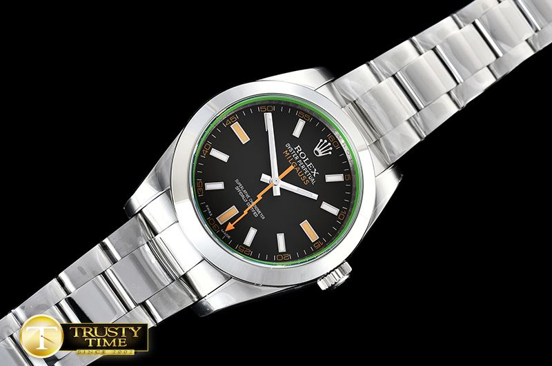 롤렉스 Milgauss Black 116400M SS/SS Black ARF Asia 2824 -ROLMIL024