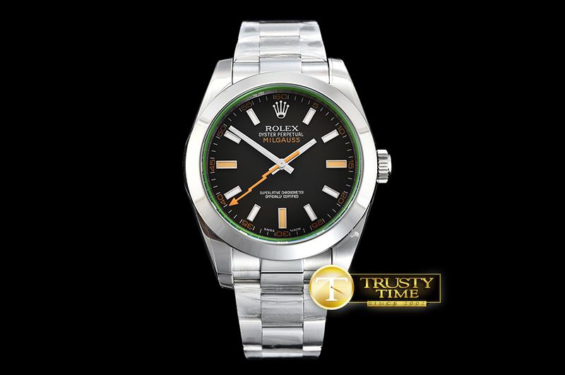 롤렉스 Milgauss Black 116400M SS/SS Black ARF Asia 2824 -ROLMIL024