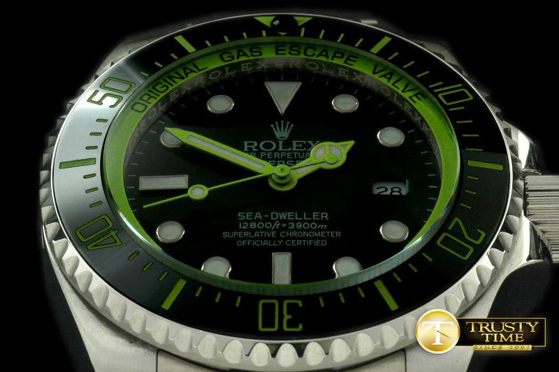 롤렉스 Deepsea Watch What If Edition SS Blk/Grn A2813 -ROLSD037E