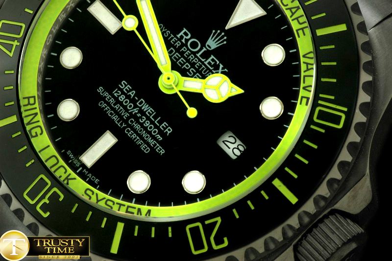롤렉스 Deepsea Watch What If Edition PVD Blk/Grn A2813 -ROLSD038C