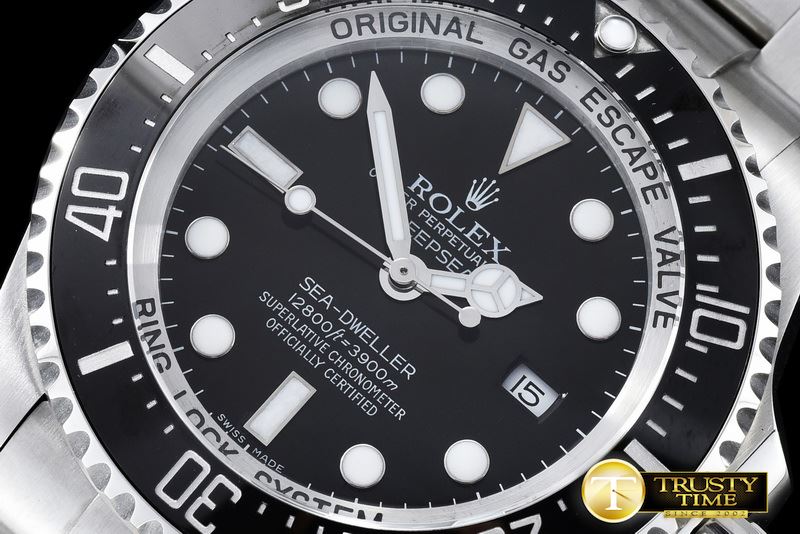 롤렉스 Deep Sea Dweller Black SS/SS Noob V7 Ult A2836 -ROLSD057A