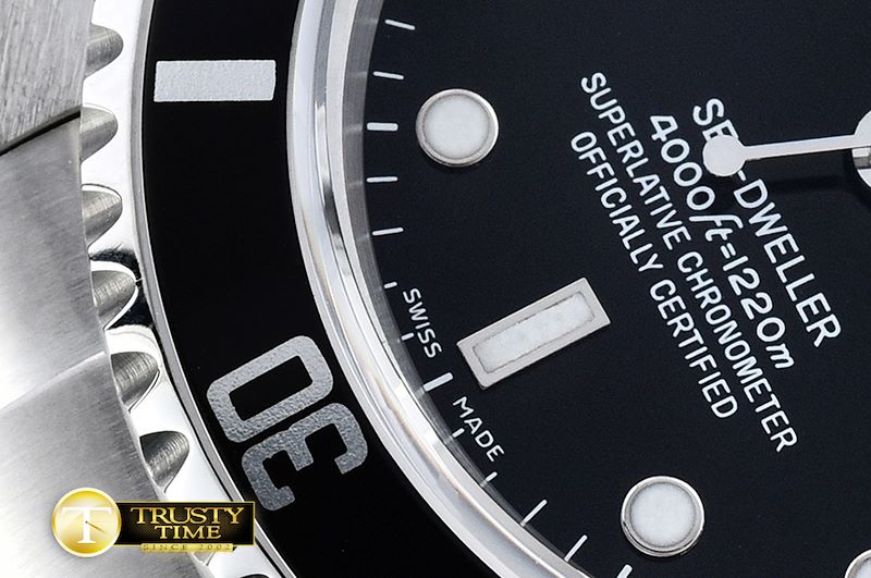 롤렉스 SeaDweller Ref.16600 SS/SS Black BP A3135 Mod -ROLSD061
