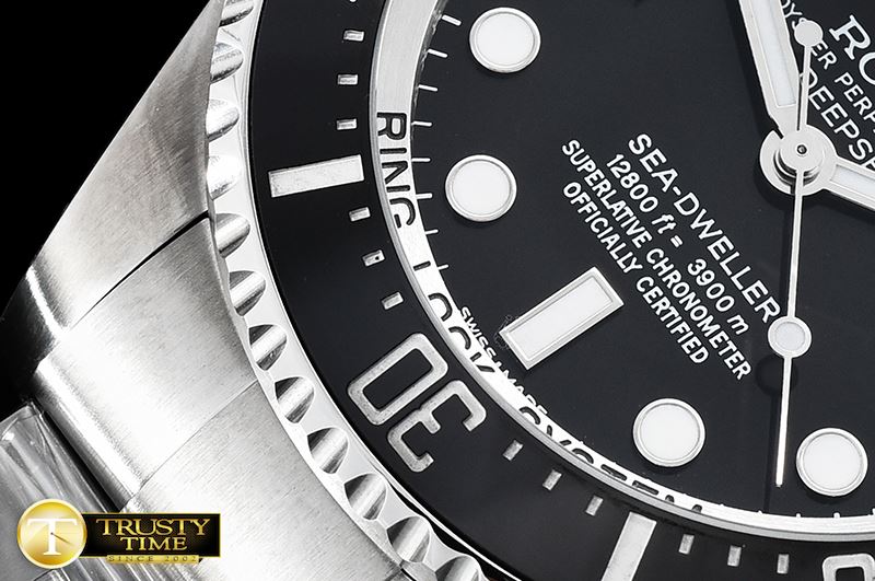 롤렉스 DeepSea Dweller 116660 904L SS/SS Black ARF Asia 3135 -ROLSD079