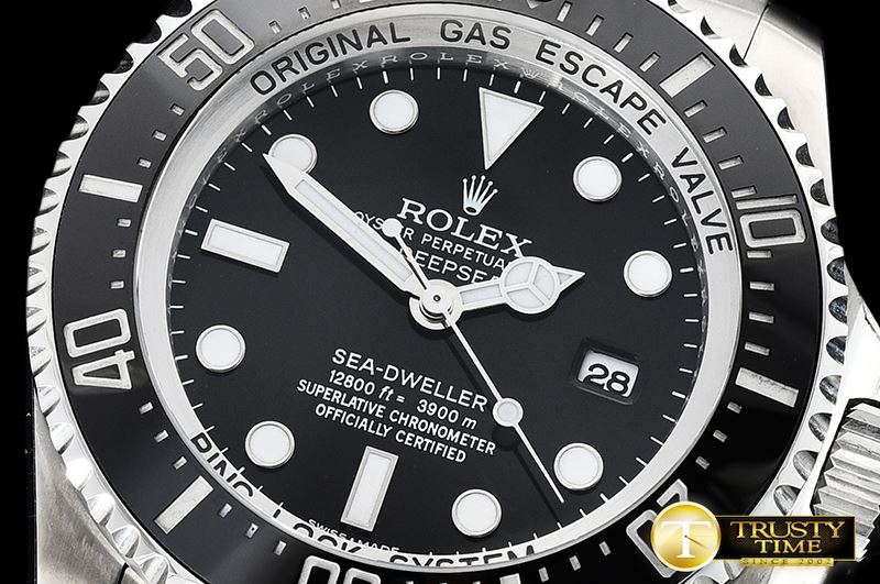 롤렉스 DeepSea Dweller 116660 904L SS/SS Black ARF Asia 3135 -ROLSD079
