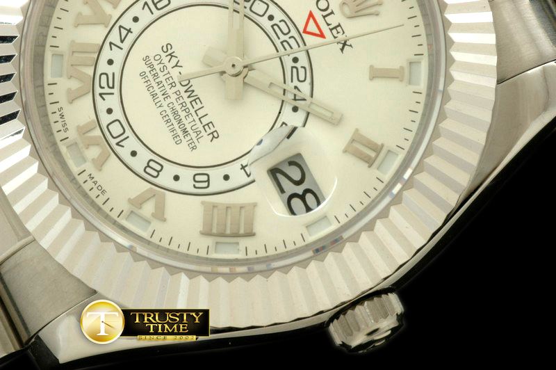 롤렉스 Skydweller SS/SS White Asian 2836 -ROLSKD002A