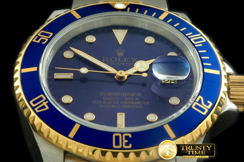 롤렉스 16613 Submariner SS/YG Blue Jap M9015 -ROLSUB0168