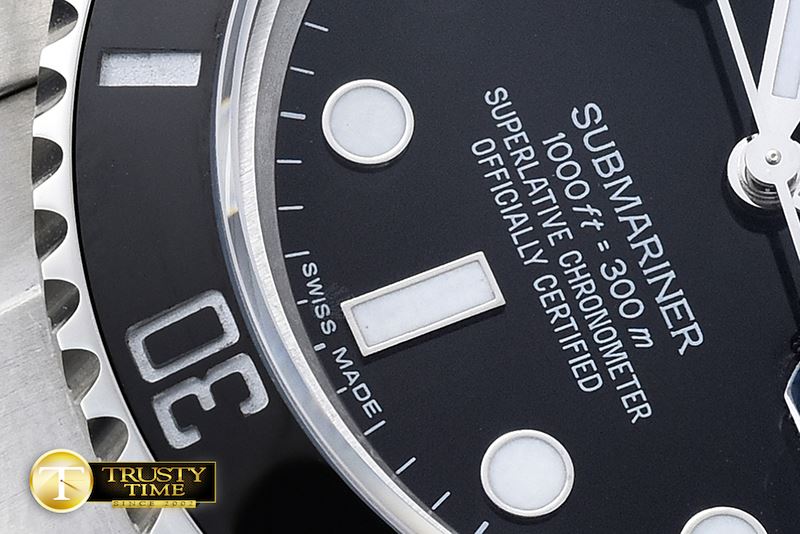 롤렉스 116610 SS Black Cer Submariner BP MY9015 Mod 3135 -ROLSUB0187A