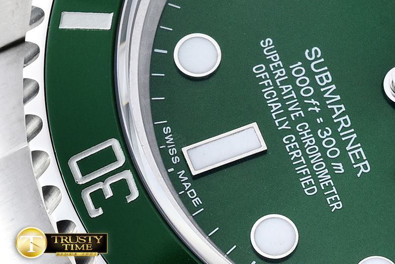롤렉스 116610 LV Green Cer Submariner BP MY9015 Mod 3135 -ROLSUB0187B