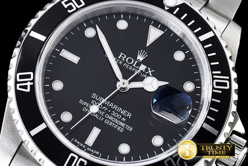 롤렉스 16610 Black SS Submariner BP MY9015 Mod 3135 -ROLSUB0188C