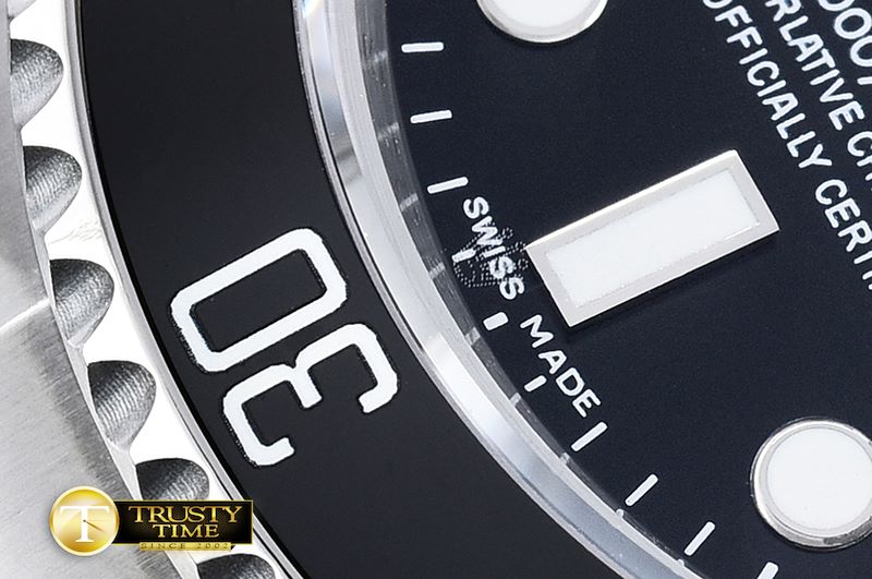 롤렉스 Submariner 116110 Cer Bez SS/SS Black SKY A2813 -ROLSUB0191A