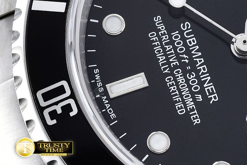 롤렉스 Submariner Ref.16610 SS/SS Black BP A3135 Mod -ROLSUB0201B