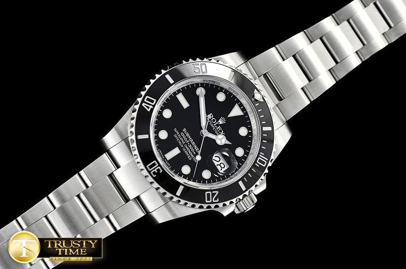 롤렉스 Submariner 116610 904L SS/SS Black V9 Noob A2836 -ROLSUB0234B