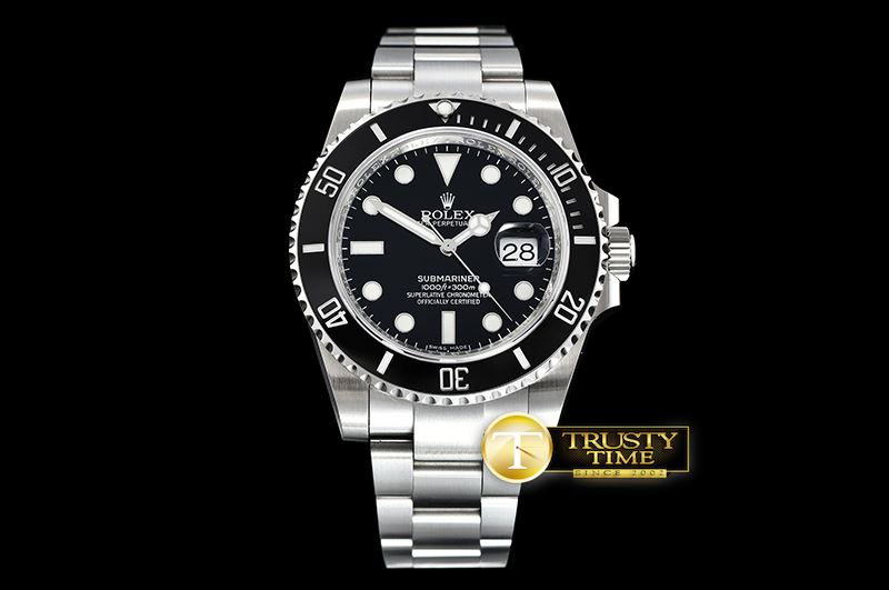 롤렉스 Submariner 116610 904L SS/SS Black V9 Noob A2836 -ROLSUB0234B