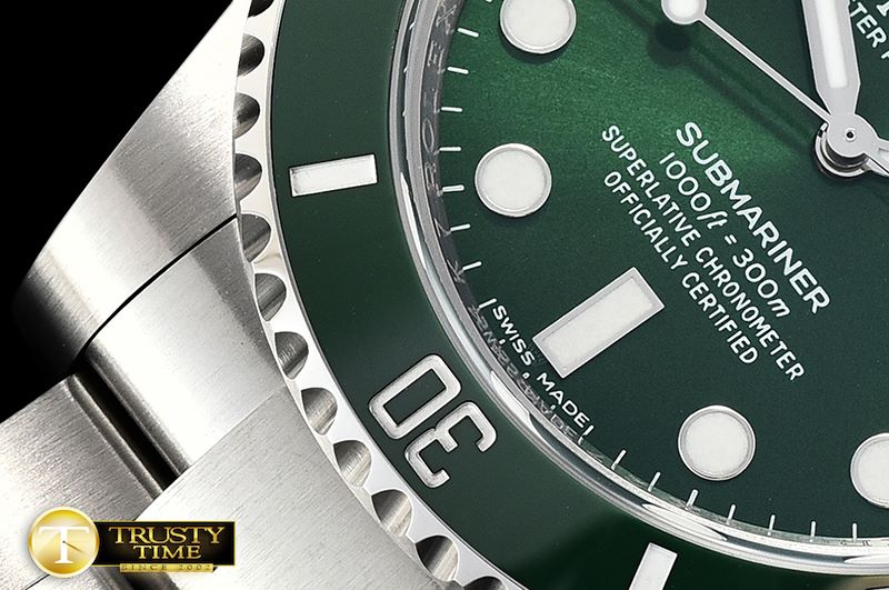 롤렉스 Submariner 116610LV 904L SS/SS Green V9 Noob SA3135 -ROLSUB0235A