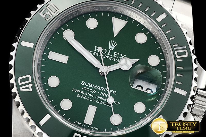 롤렉스 Submariner 116610LV 904L SS/SS Green V9 Noob SA3135 -ROLSUB0235A