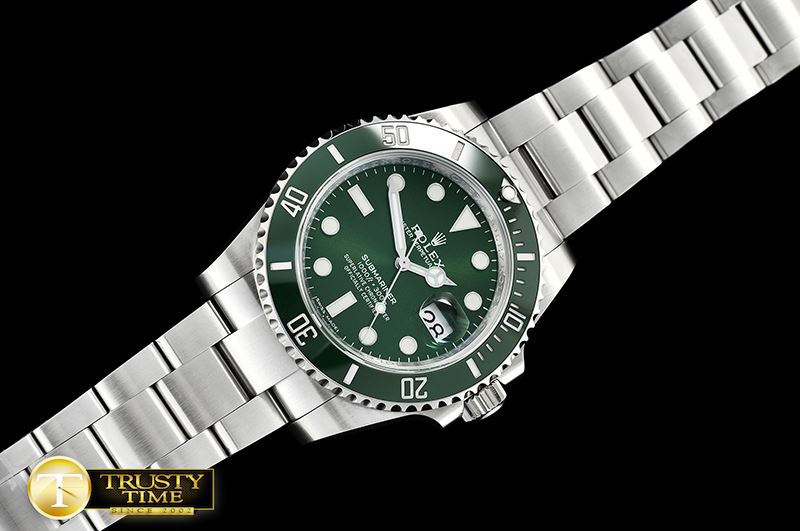 롤렉스 Submariner 116610LV 904L SS/SS Green V9 Noob SA3135 -ROLSUB0235A