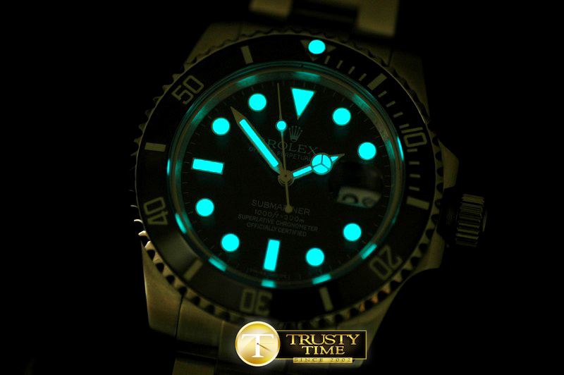 롤렉스 116600 Black Submariner Swiss Eta 28362 -ROLSUB090C