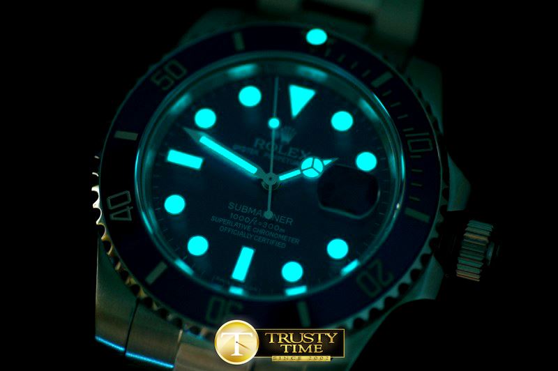 롤렉스 116600 Blue Submariner Swiss Eta 28362 -ROLSUB091C
