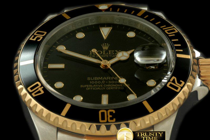 롤렉스 16613 Black SS/FG TT Sub Asian 2824/3135 -ROLSUB103A