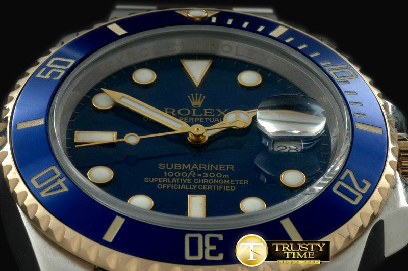 롤렉스 16613 Blue SS/FG TT Sub Asian 2813 -ROLSUB104C