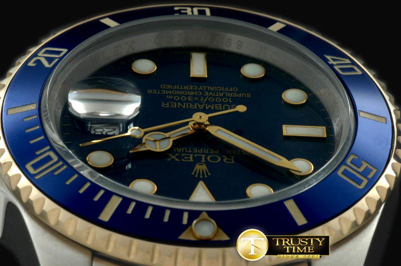 롤렉스 16613 Blue SS/FG TT Sub Asian 2813 -ROLSUB104C