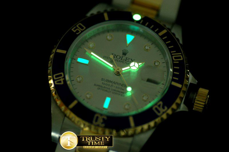 롤렉스 16613 Serti Silver SS/FG TT Sub Swiss 2824/3135 -ROLSUB106B