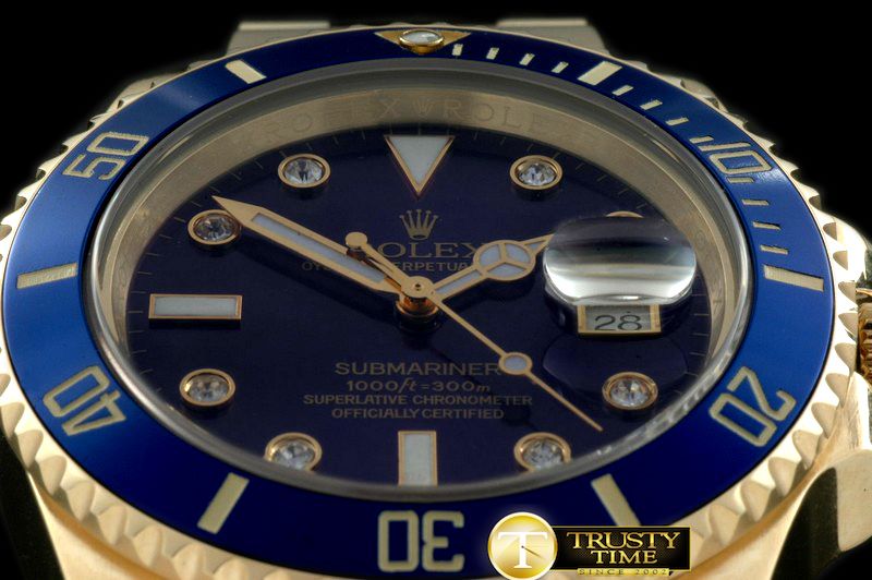 롤렉스 116619 Blue FG/Diam Sub Swiss 2836/3135 -ROLSUB113C