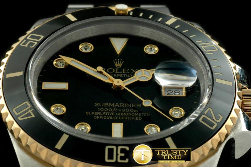 롤렉스 116613 Black TT/Diam Sub Asian 2813 -ROLSUB116A