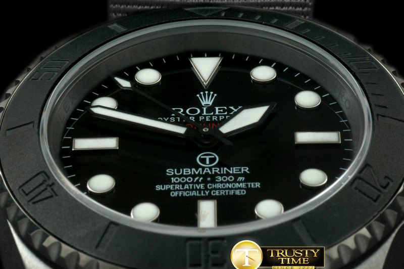 롤렉스 Pro Hunter Military Sub SS/NT Black Swiss 2836 -ROLSUB123B