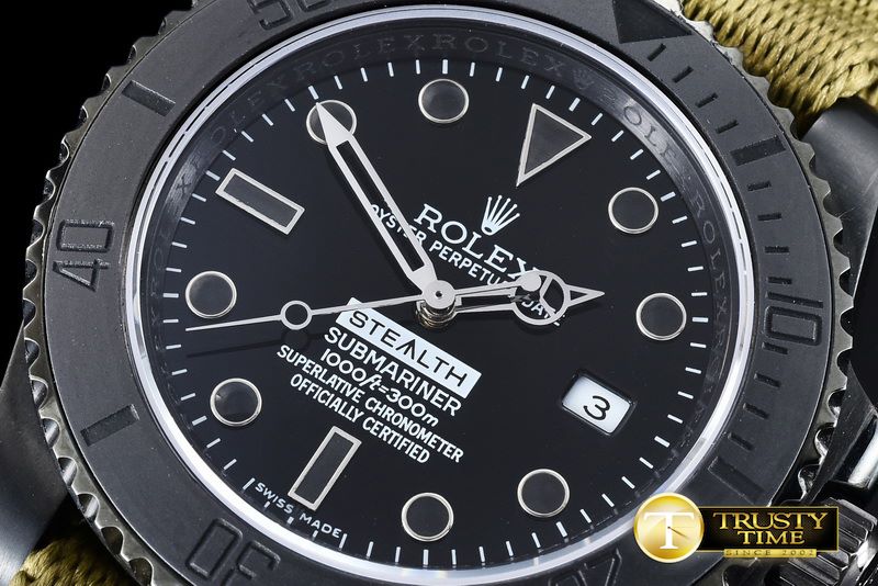 롤렉스 Project X Stealth Sub PVD/Nato JK Asia 2836 -ROLSUB173B