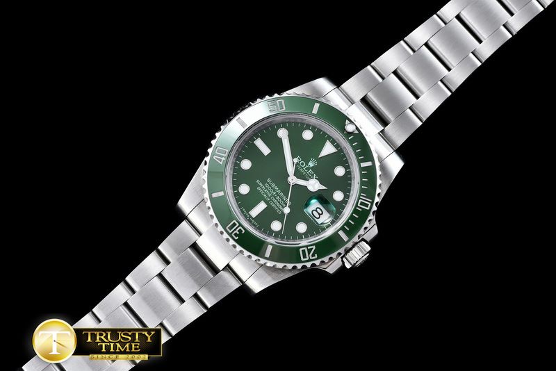 롤렉스 Submariner 116610 SS/SS Green V7 Noob SA3135 -ROLSUB181B
